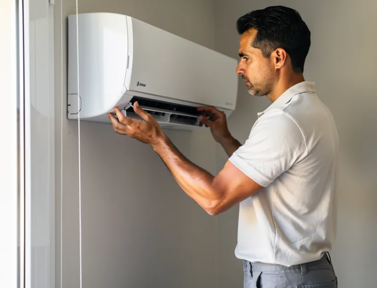 Instalación aire acondicionado Pueblo Nuevo